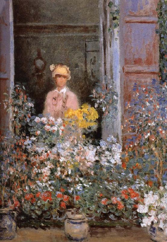 Claude Monet Camille at the Window China oil painting art